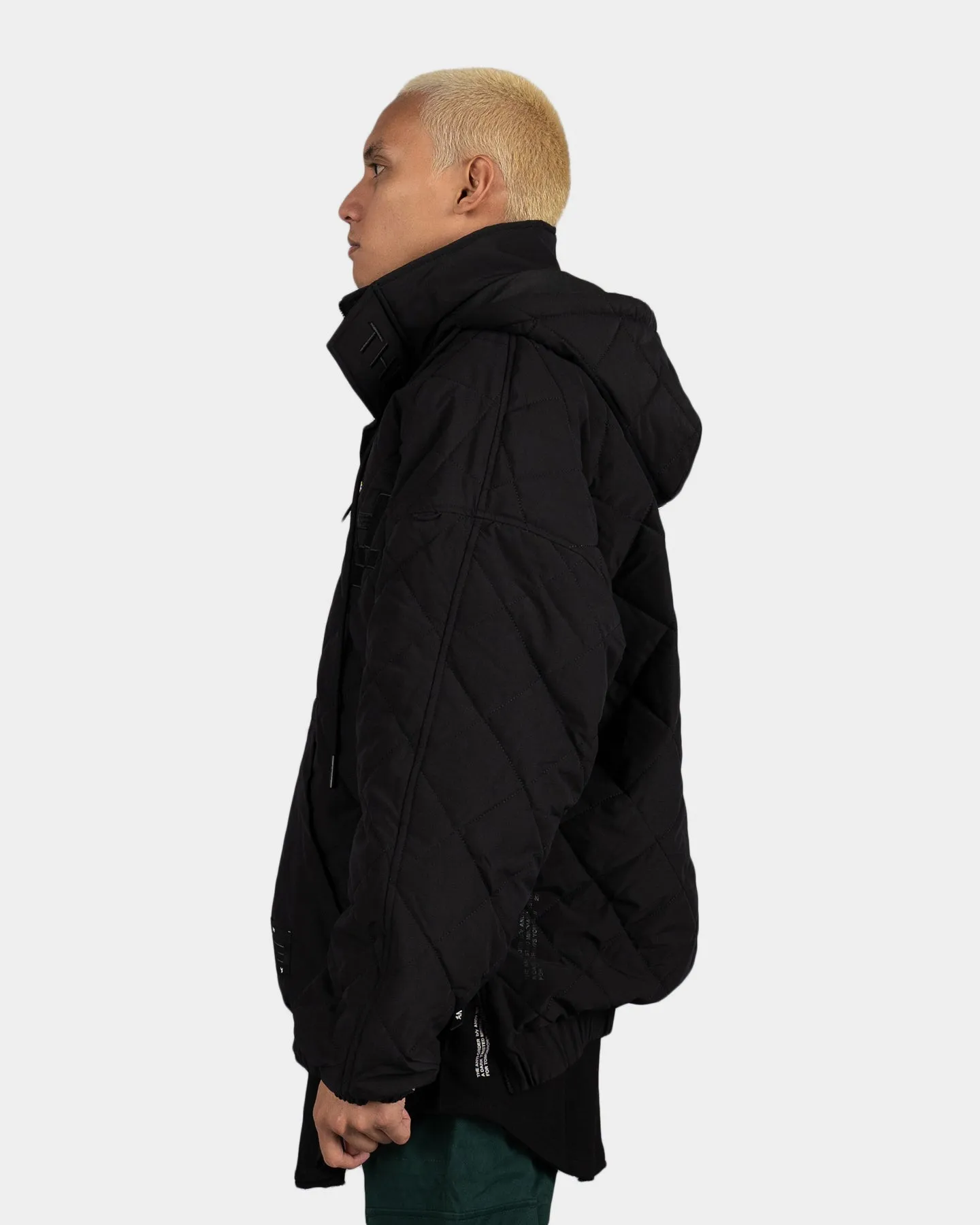 The Anti Order Insignia Quilted Anorak Jacket Black