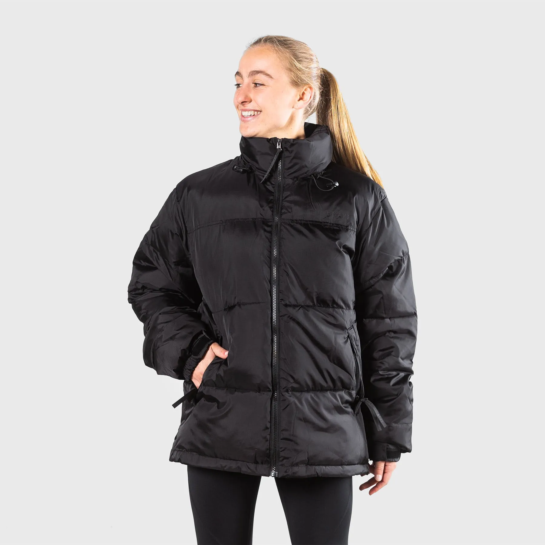 THE BRAVE - SIGNATURE PUFFER JACKET - UNISEX - BLACK