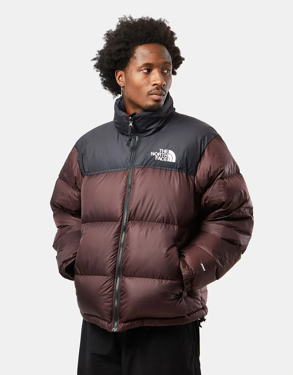 The North Face 1996 Retro Nuptse Jacket - Coal Brown/TNF Black