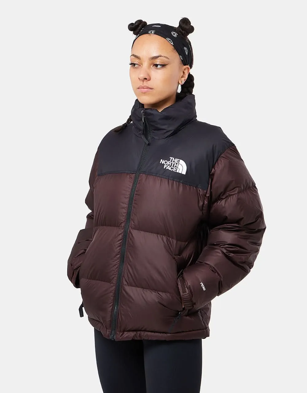 The North Face 1996 Retro Nuptse Jacket - Coal Brown/TNF Black