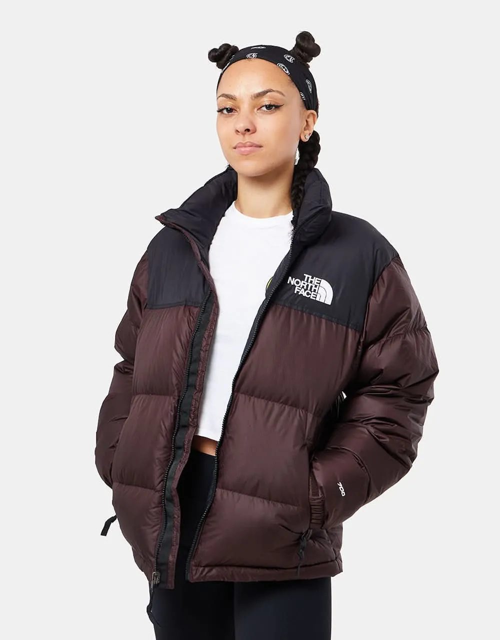 The North Face 1996 Retro Nuptse Jacket - Coal Brown/TNF Black