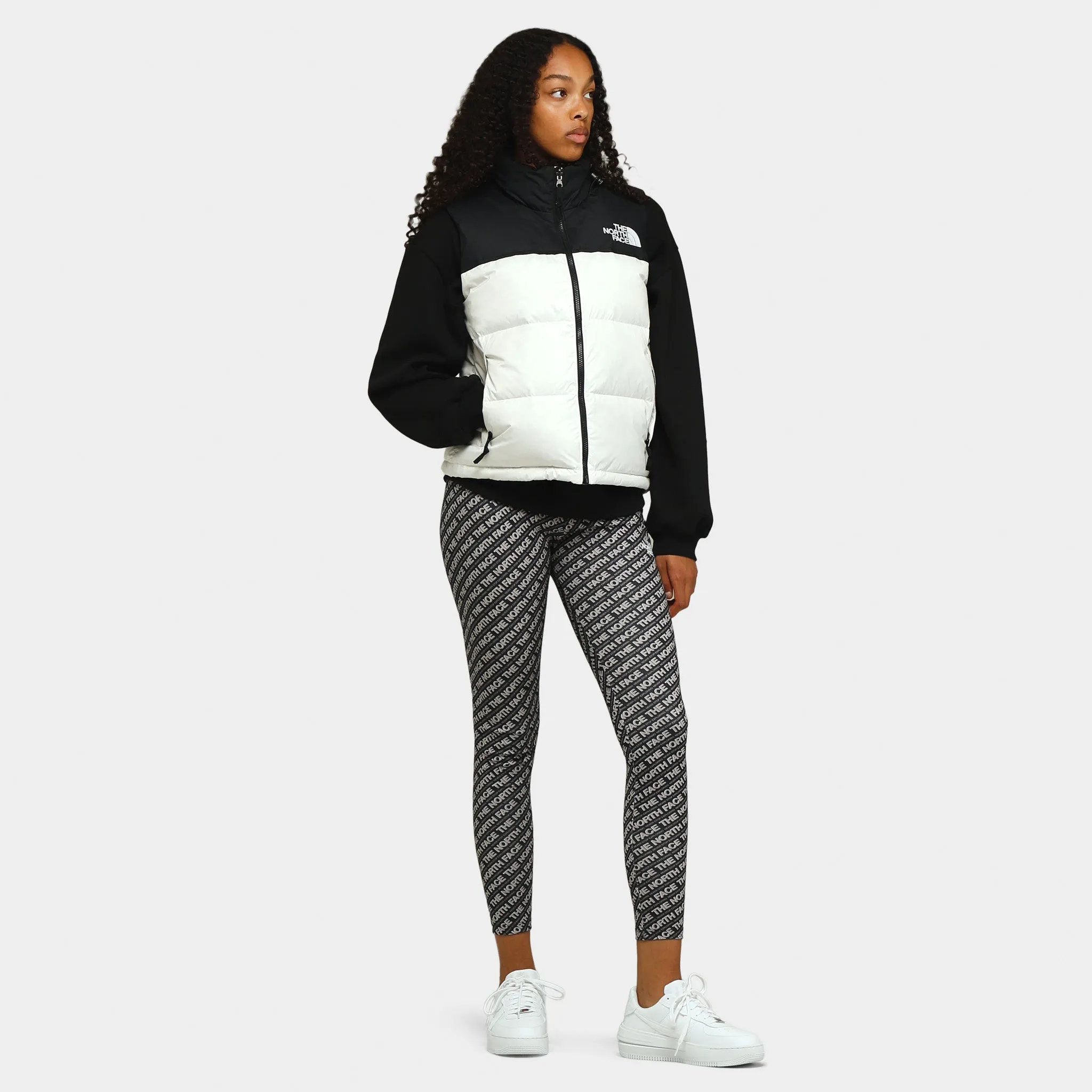 The North Face Women's 1996 Retro Nuptse Vest Gardenia White / Black