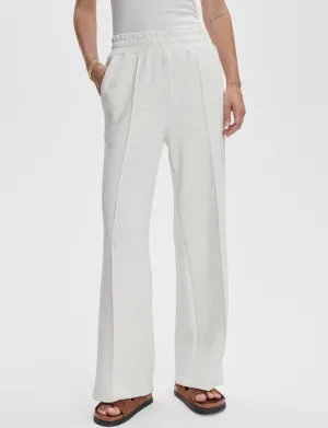 The Wide Leg Pant 30" in Ivory Marl