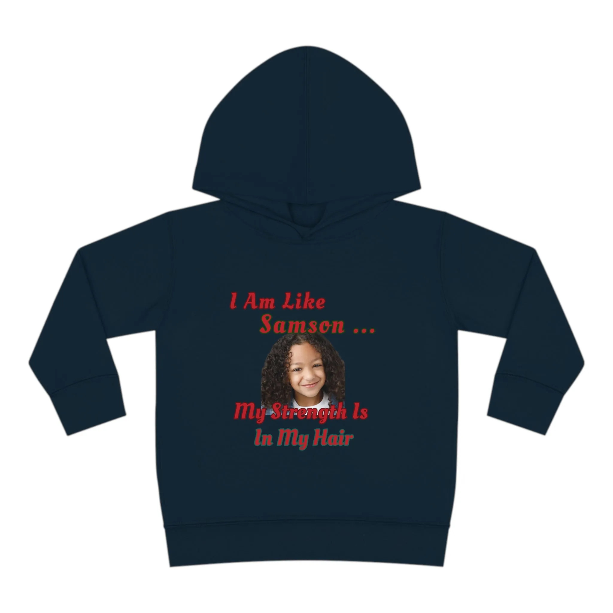 Toddler Fleece Hoodie - Samson Strength Hair Design