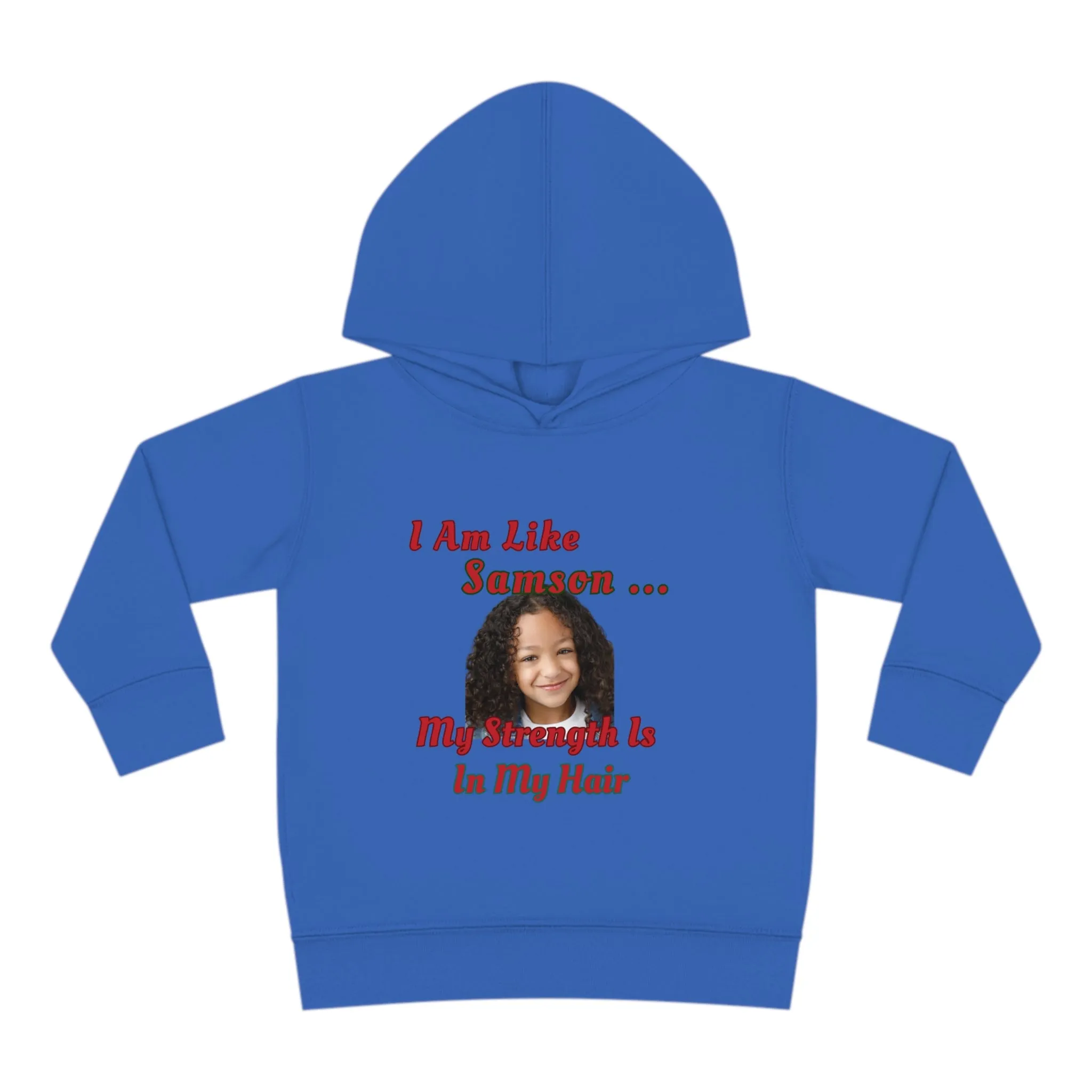 Toddler Fleece Hoodie - Samson Strength Hair Design