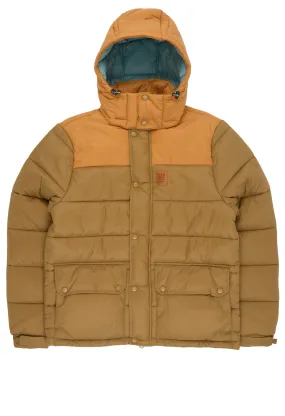 Topo Designs Men's Retro Ridge Puffer Jacket - Dark Khaki / Spice