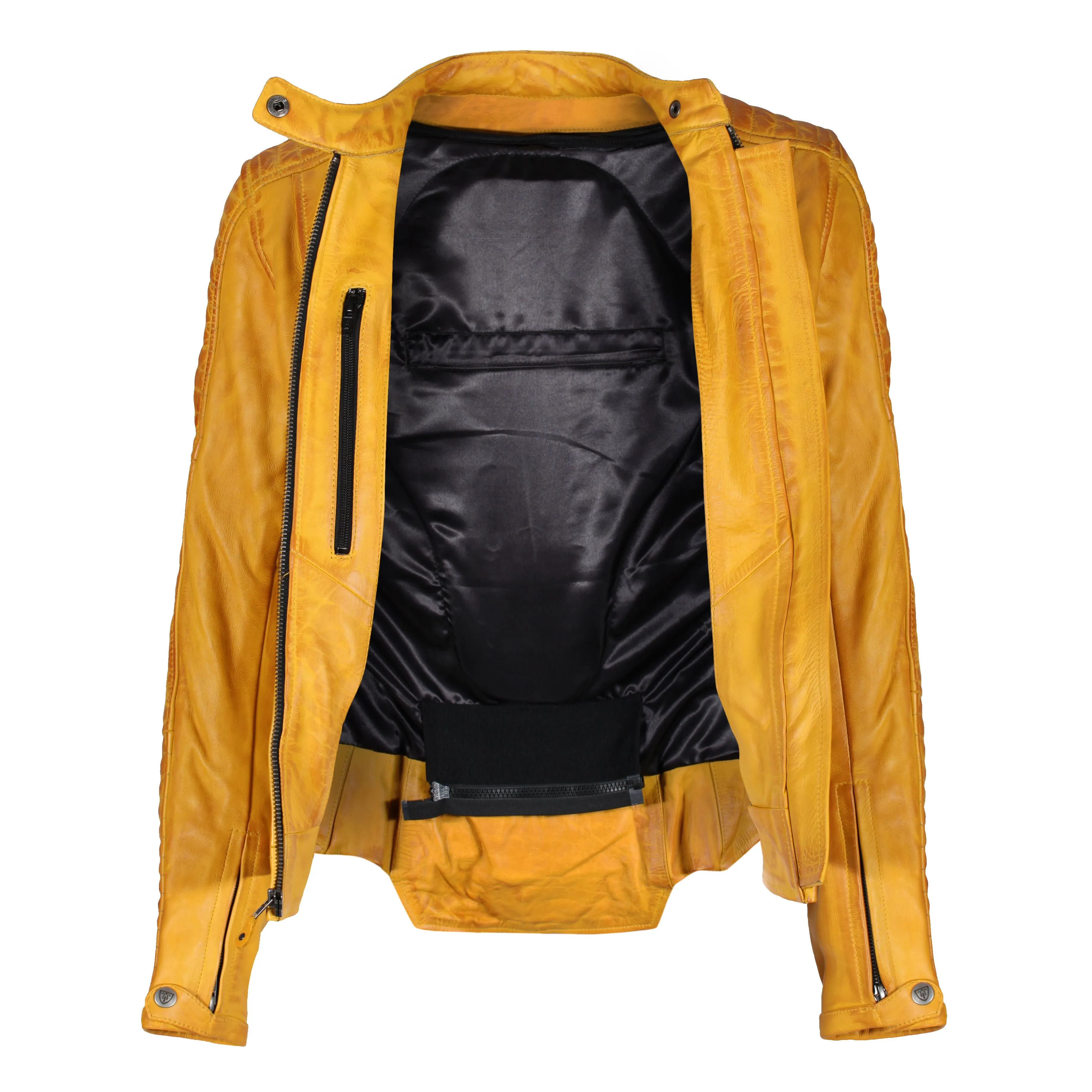 Valerie Yellow Leather Jacket