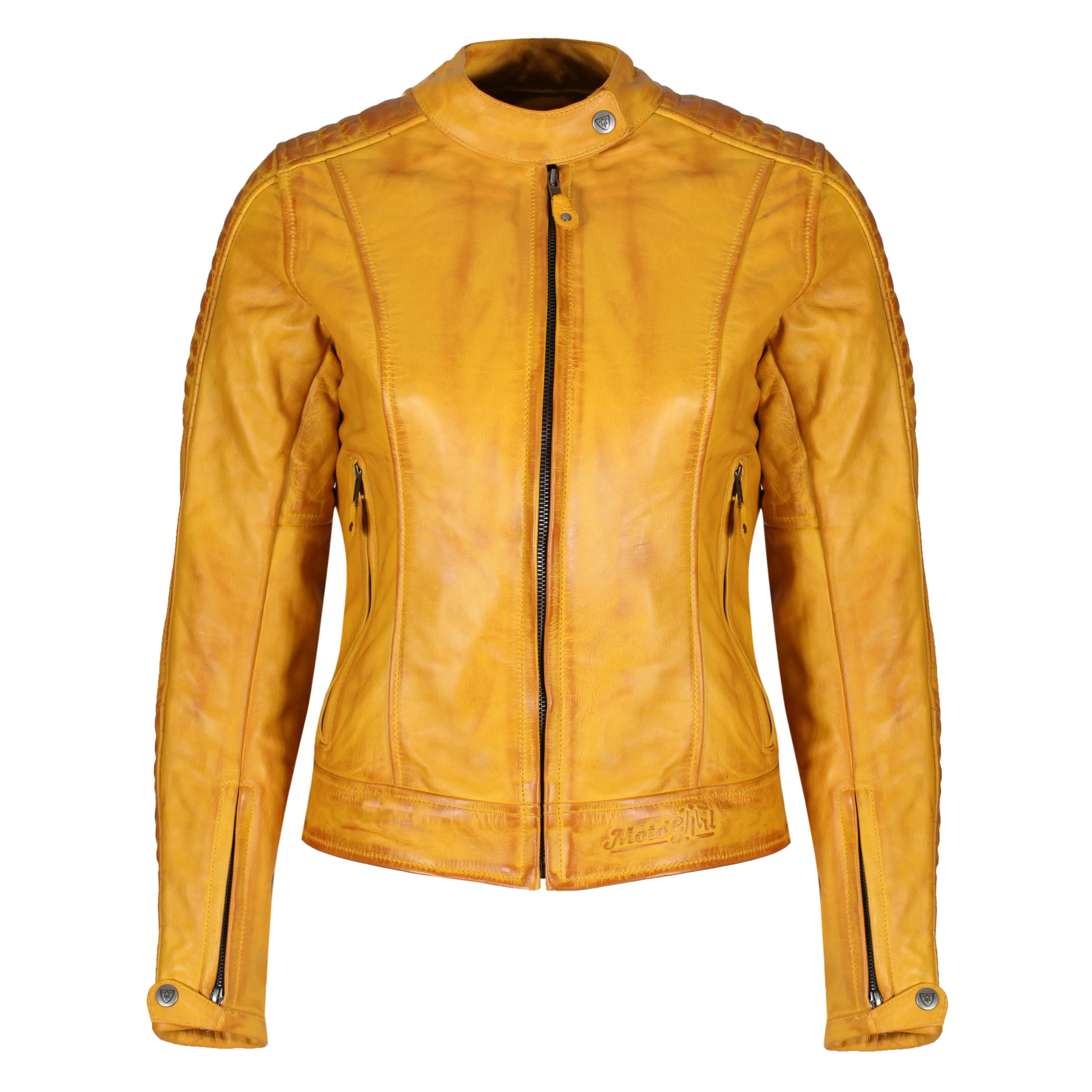 Valerie Yellow Leather Jacket