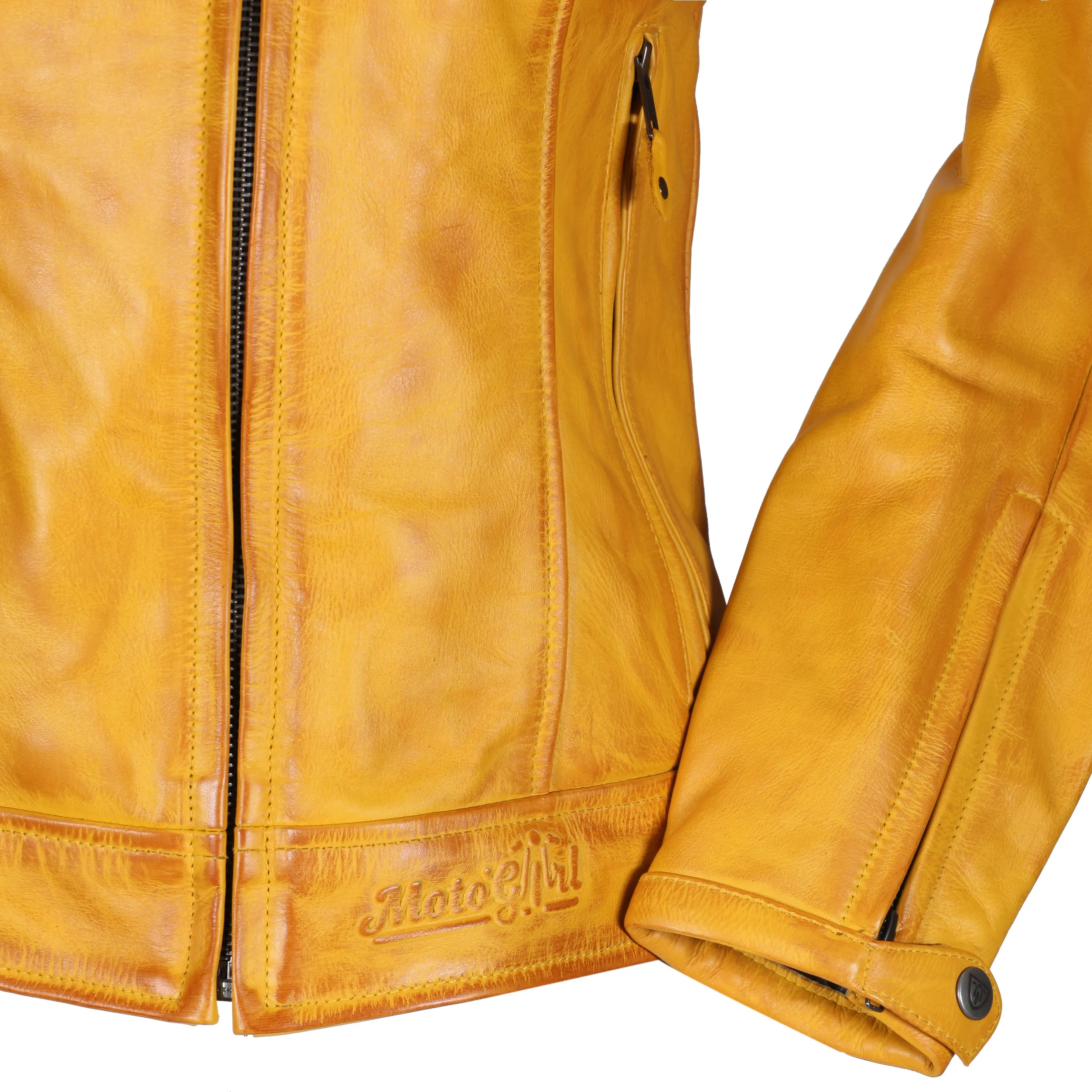 Valerie Yellow Leather Jacket