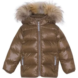 Ver de Terre Featherlight Baby Down Jacket w. Fur Kangaroo