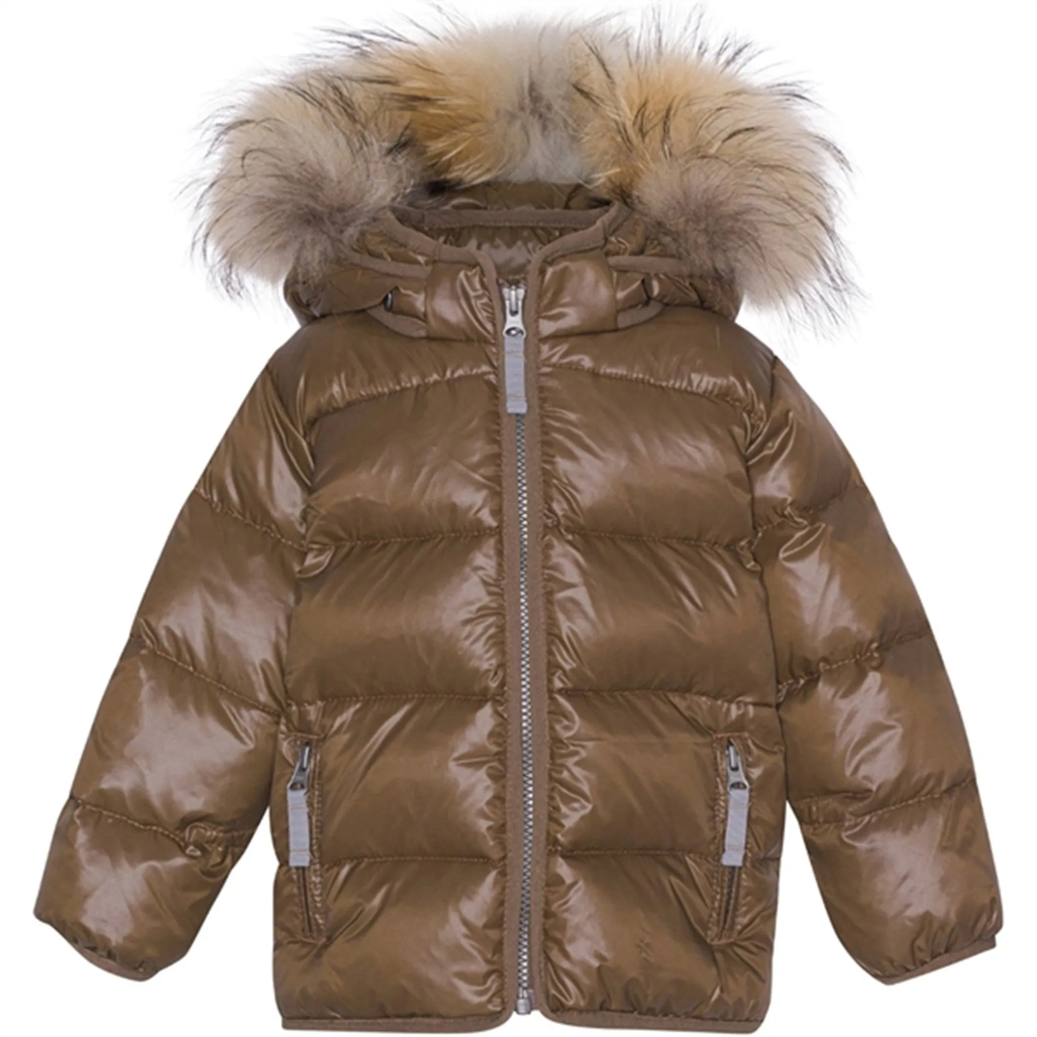 Ver de Terre Featherlight Baby Down Jacket w. Fur Kangaroo