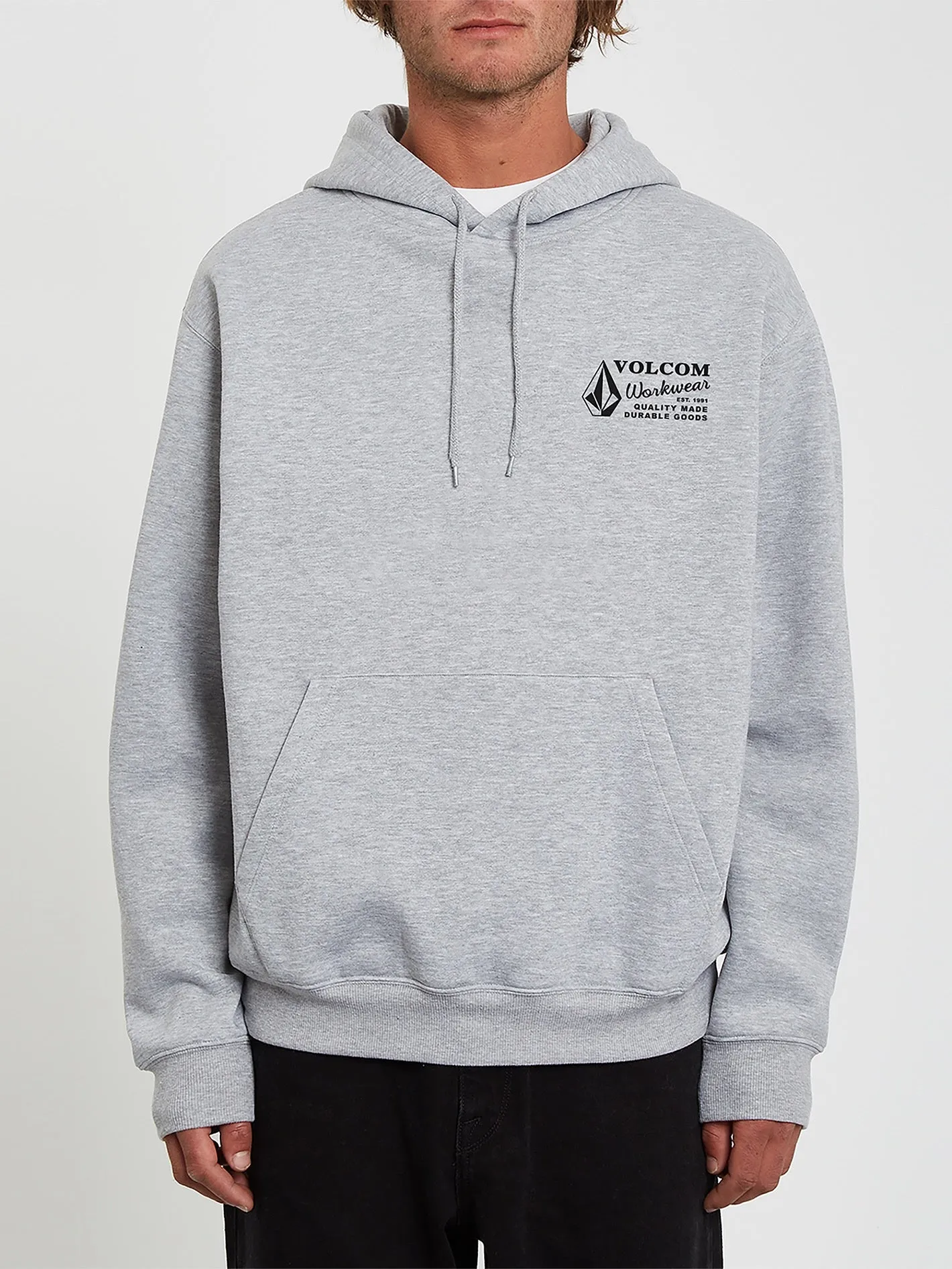 Volcom Workwear Pullover Hoodie - Heather Grey