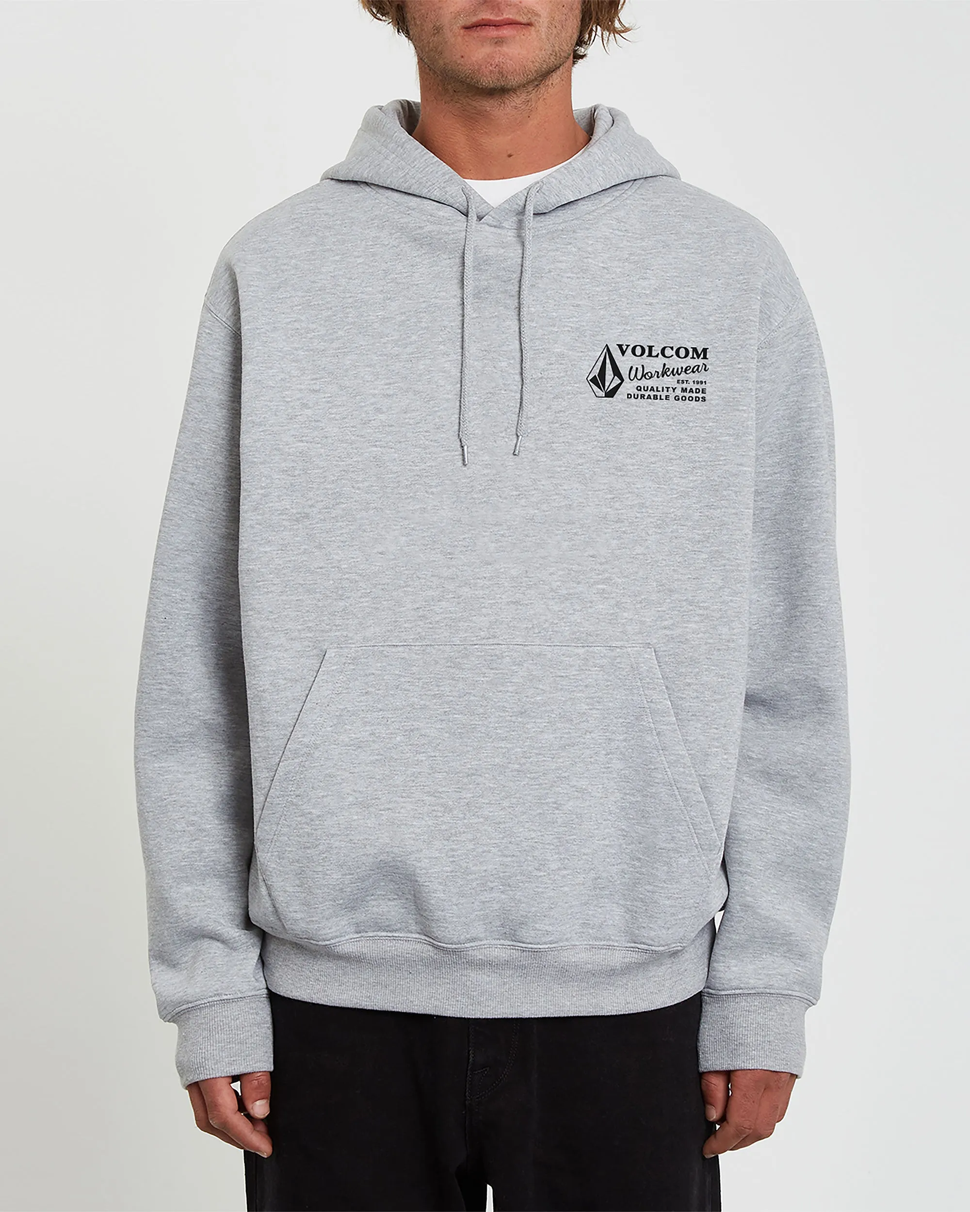 Volcom Workwear Pullover Hoodie - Heather Grey