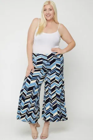 Voluptuous ( ) Plus Size Chevron Print Pants