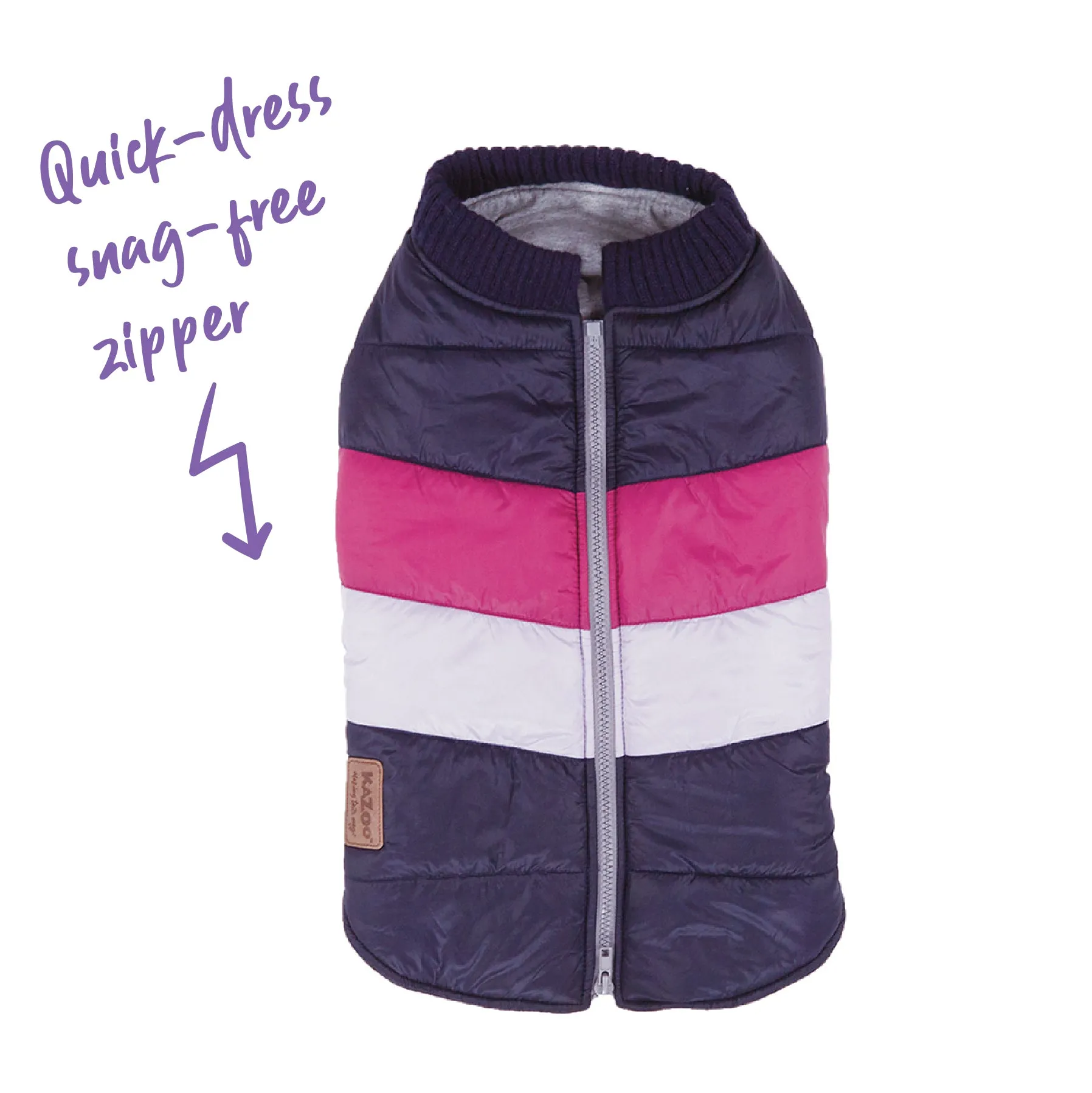 Vovo Dog Puffer Jacket - Berry