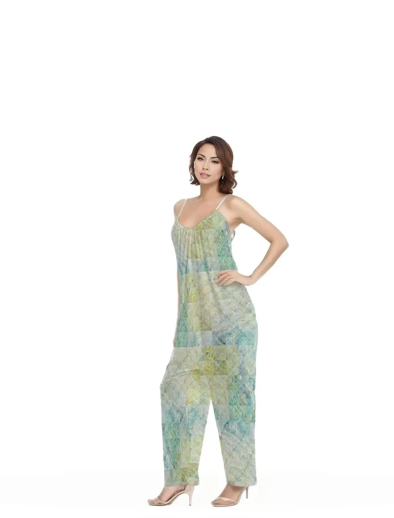 Washed Women's Loose Cami Jumpsuit