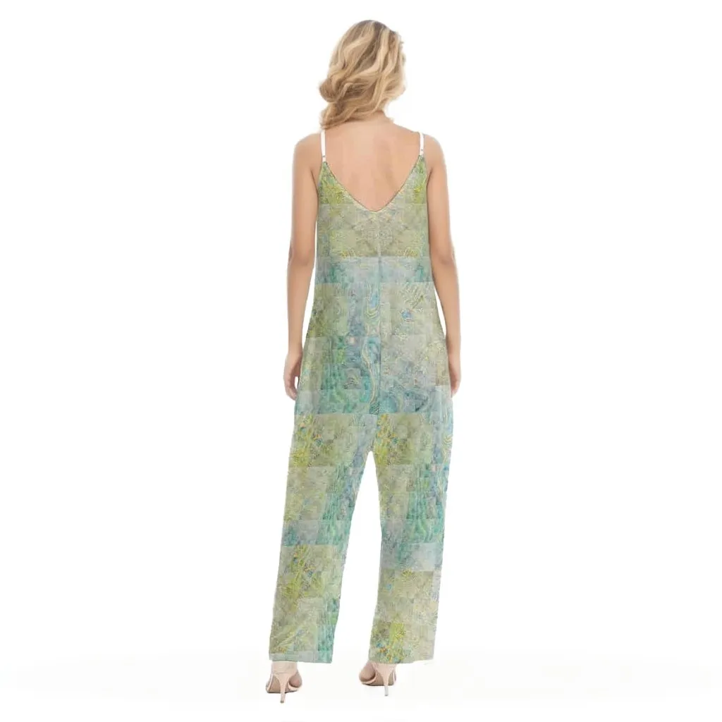 Washed Women's Loose Cami Jumpsuit