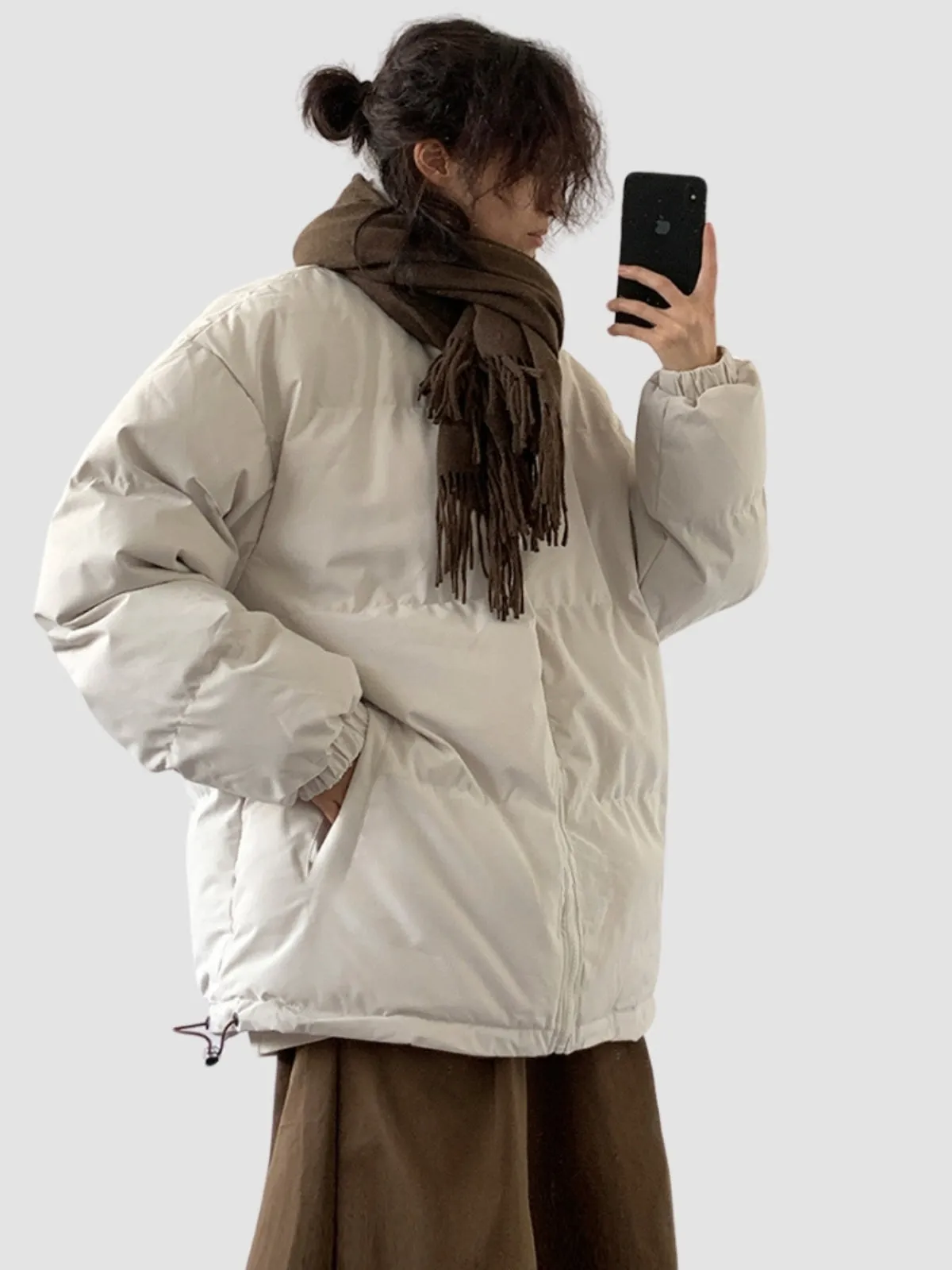 WLS Cotton Loose Retro Puffer Jacket