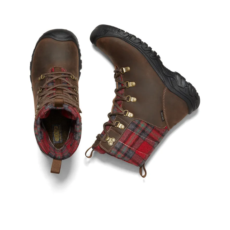 Women's Greta Waterproof Boot  |  Dark Brown/Red Plaid