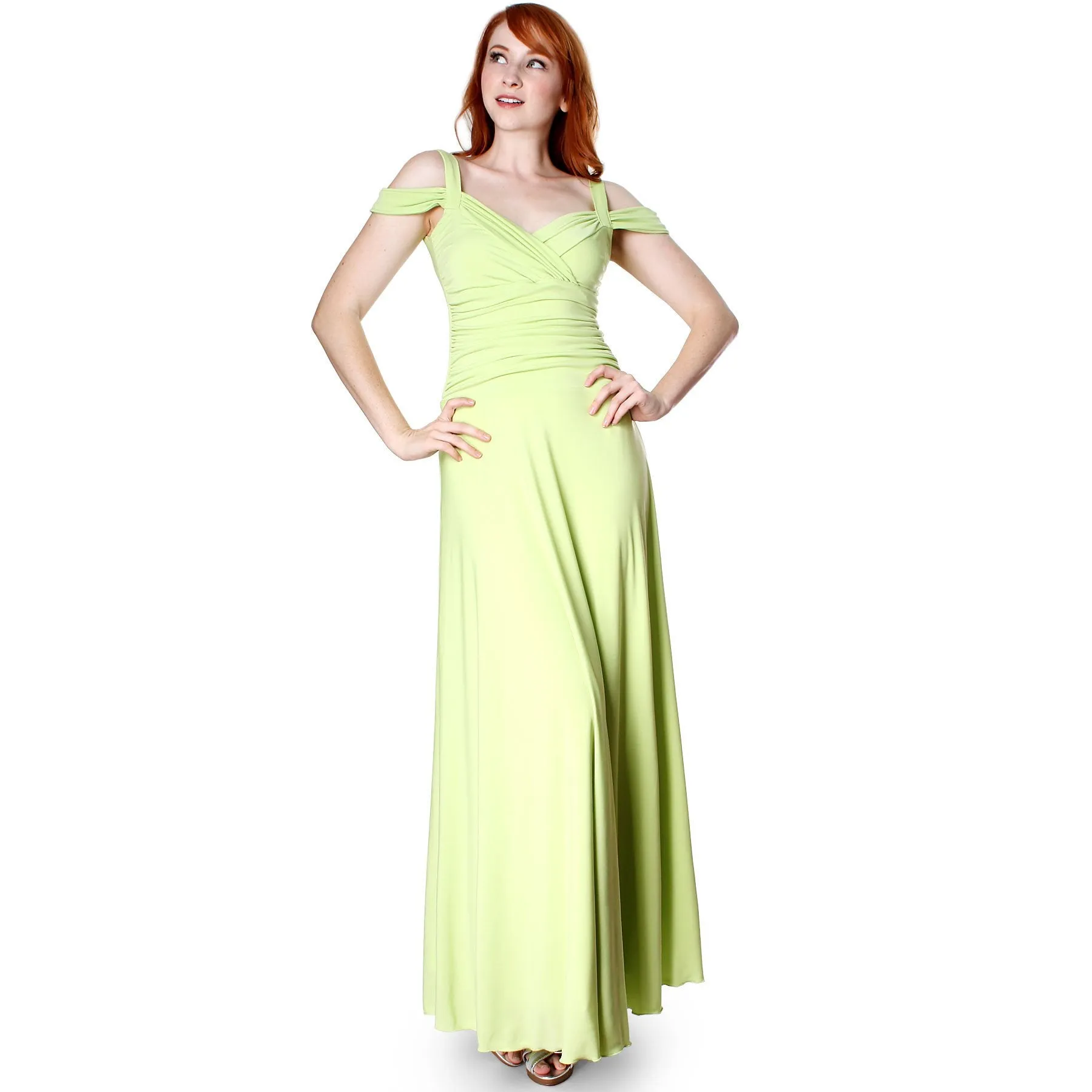 Women's Slip On Elegant Formal Long Evening Dress