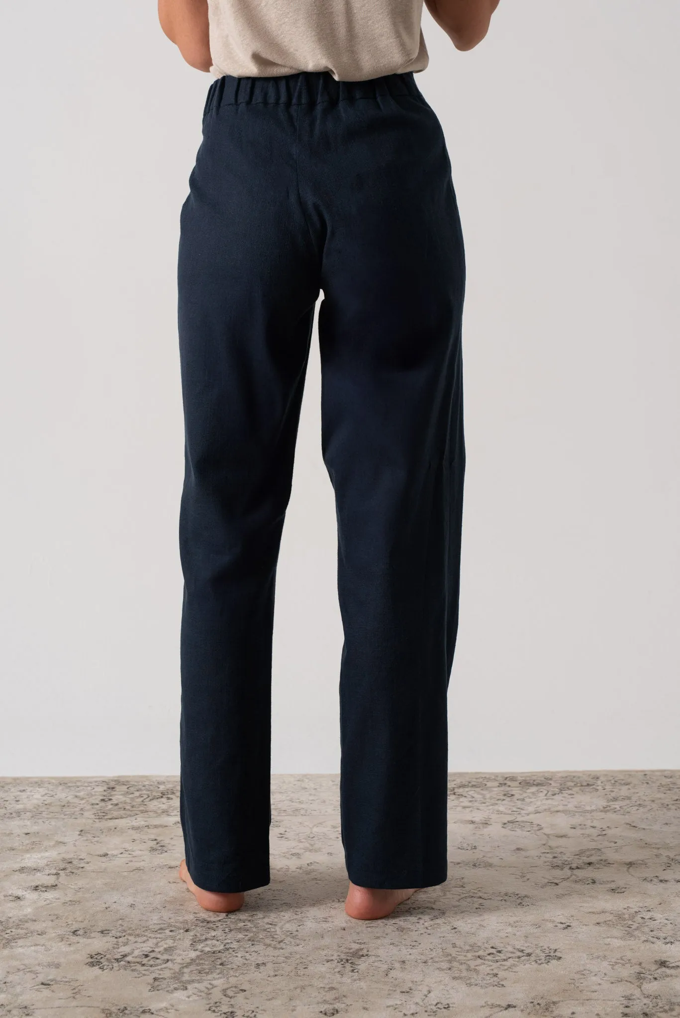 Zephyr Wrap Pant in Navy